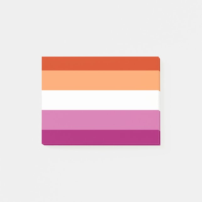 Lesbian Pride Flag LGBTQ Post-it Notes (Front)