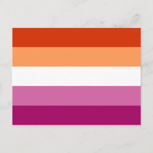 Lesbian Pride Flag LGBTQ Postcard
