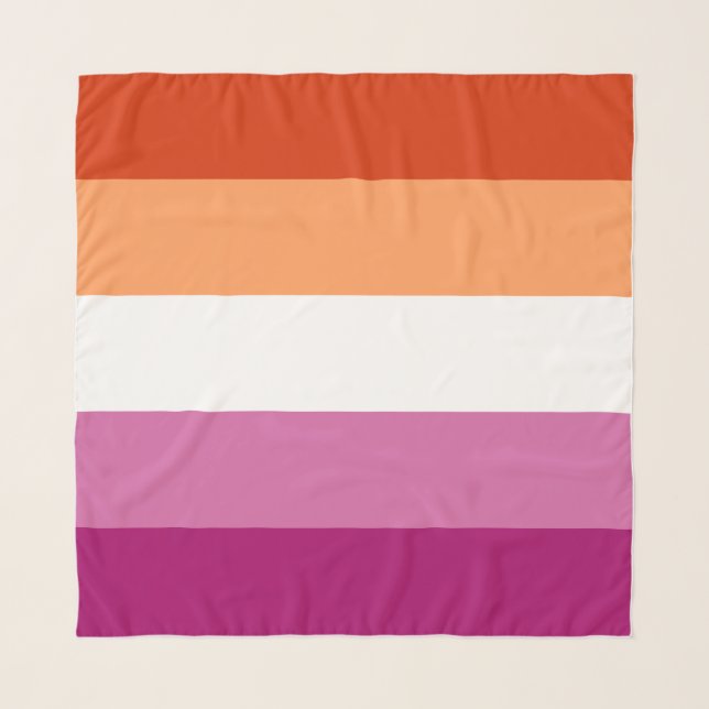 Lesbian Pride Flag LGBTQ Scarf (Front)