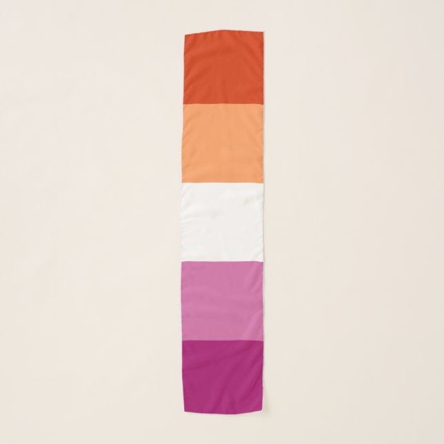 Lesbian Pride Flag LGBTQ Scarf (Front)
