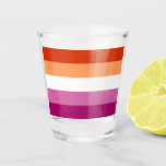 Lesbian Pride Flag LGBTQ Shot Glass