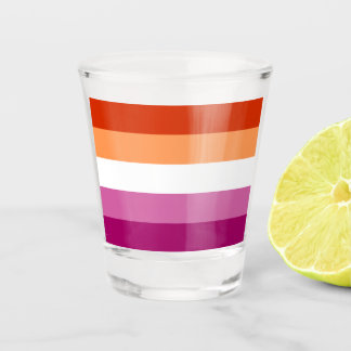 Lesbian Pride Flag LGBTQ Shot Glass