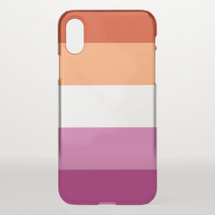 Lesbian Pride Flag LGBTQ iPhone X Case