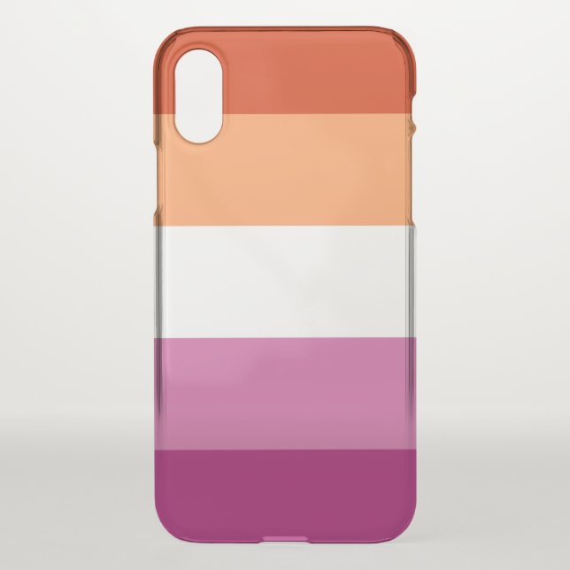 Lesbian Pride Flag LGBTQ Uncommon iPhone Case (Back)