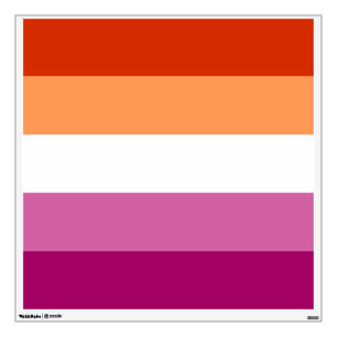 Lesbian Pride Flag LGBTQ Wall Decal