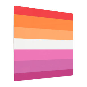 Lesbian Pride Flag Metal Print