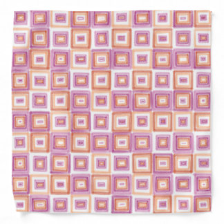 Lesbian Pride Flag Modern Art Red Orange Pink Bandana