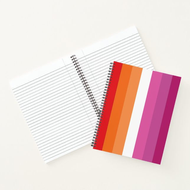 Lesbian Pride Flag Notebook (Inside)