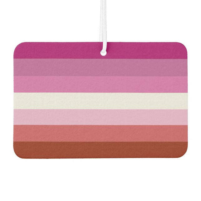 Lesbian Pride Flag (Origin) Air Freshener (Front)