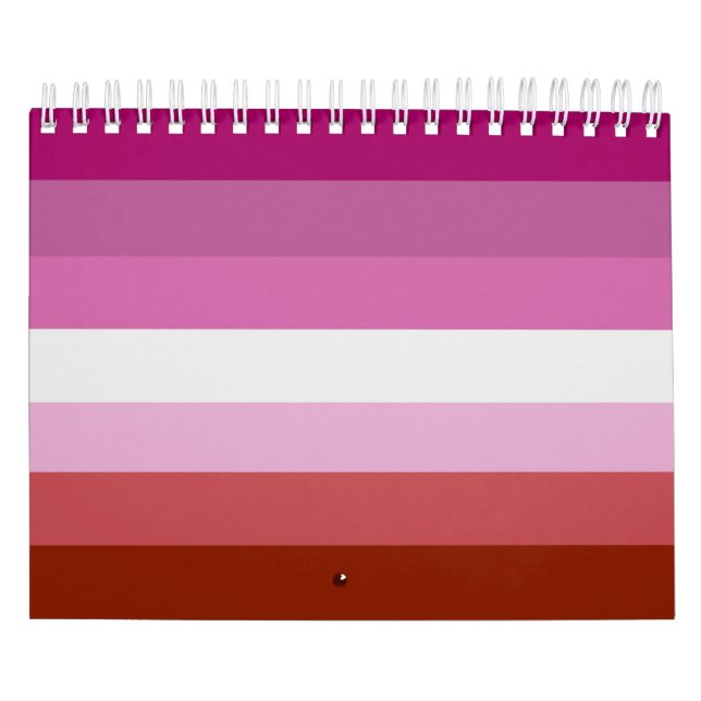 Lesbian Pride Flag (Origin) Calendar (Cover)