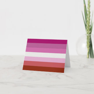 Lesbian Pride Flag (Origin) Card
