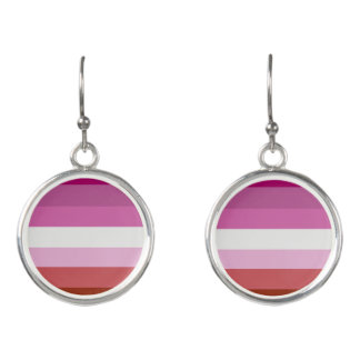Lesbian Pride Flag (Origin) Earrings