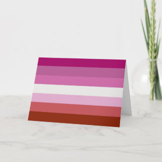Lesbian Pride Flag (Origin) Holiday Card