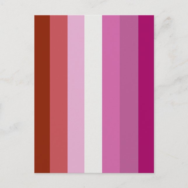Lesbian Pride Flag (Origin) Postcard (Front)