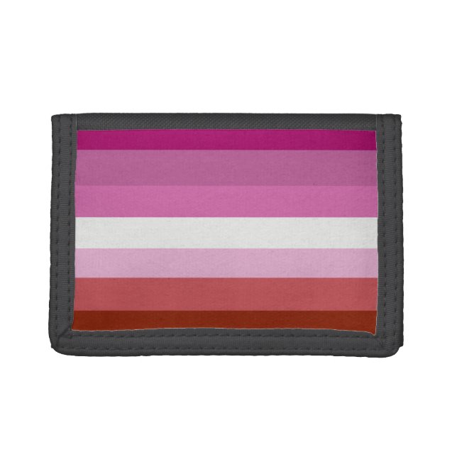 Lesbian Pride Flag (Origin) Trifold Wallet (Front)