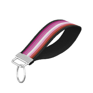 Lesbian Pride Flag (Origin) Wrist Keychain