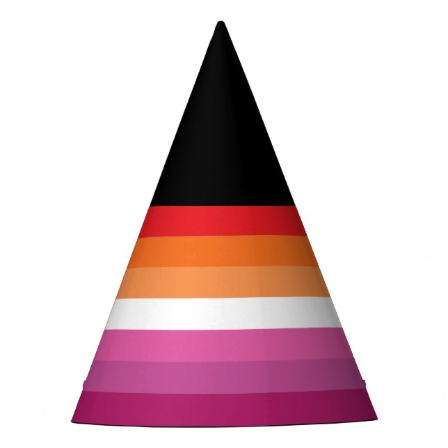 Lesbian Pride Flag Party Hat (Front)
