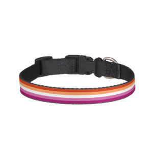 Lesbian Pride flag Pet Collar