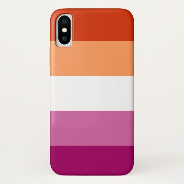 Lesbian Pride Flag Phone Case (Back)