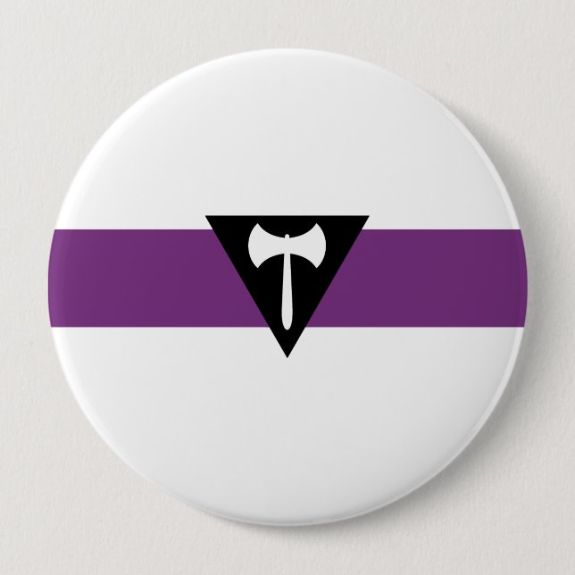 Lesbian Pride Flag Pinback Button (Front)