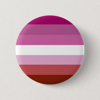 Lesbian pride flag pinback button