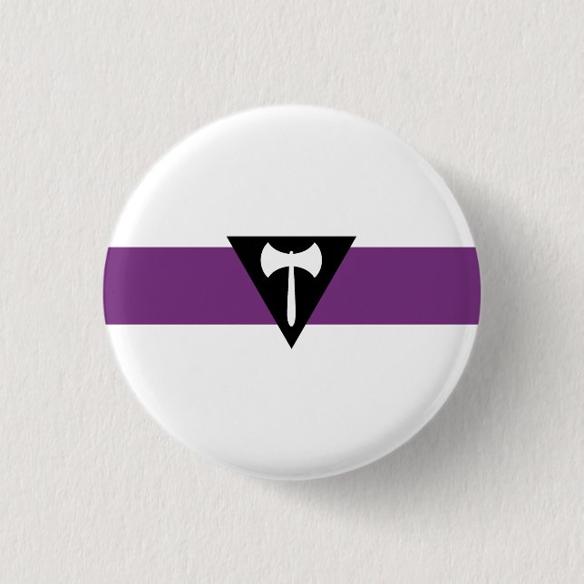 Lesbian Pride Flag Pinback Button (Front)