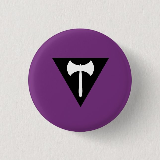 Lesbian Pride Flag Pinback Button (Front)