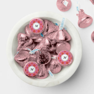 Lesbian pride flag / pink flower pattern hershey®'s kisses®