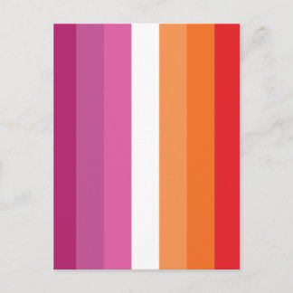 Lesbian Pride Flag Postcard