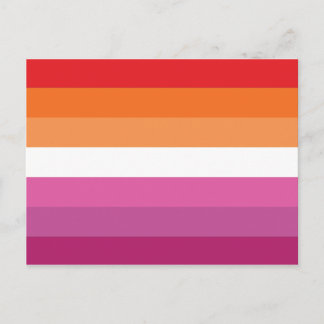 Lesbian Pride Flag Postcard