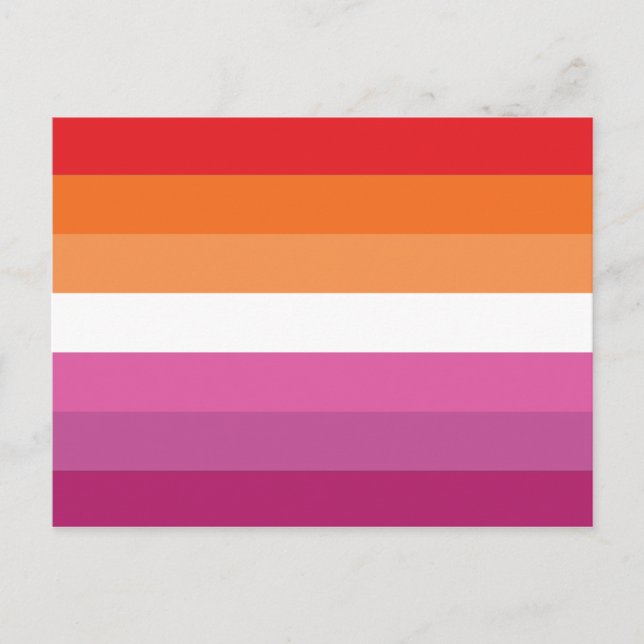Lesbian Pride Flag Postcard (Front)
