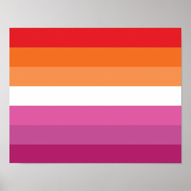 Lesbian Pride Flag Poster (Front)