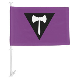 Lesbian Pride Flag Purple Axe