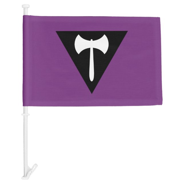 Lesbian Pride Flag  Purple Axe (Front)