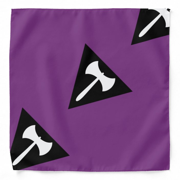 Lesbian Pride Flag Purple Axe Bandana