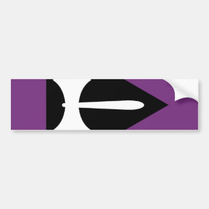 Lesbian Pride Flag  Purple Axe Bumper Sticker