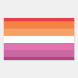 Lesbian Pride Flag Rectangular Sticker
