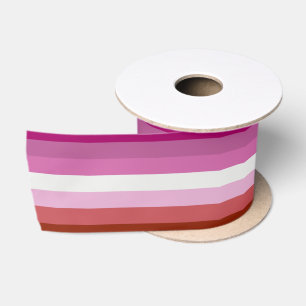 Lesbian Pride Flag Satin Ribbon
