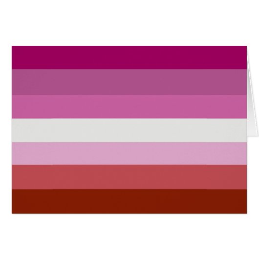 Lesbian Pride Flag Stripes Cards (Front Horizontal)