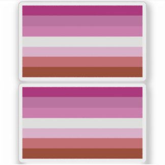 Lesbian Pride Flag Stripes Sticker