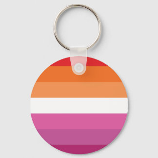 Lesbian Pride Flag (Sunset) Keychain