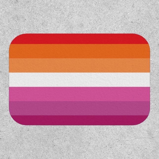 Lesbian Pride Flag (Sunset) Patch (Front)