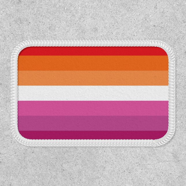 Lesbian Pride Flag (Sunset) Patch (Front)