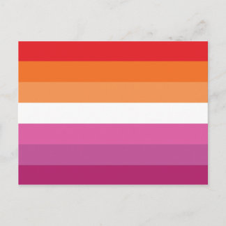 Lesbian Pride Flag (Sunset) Postcard