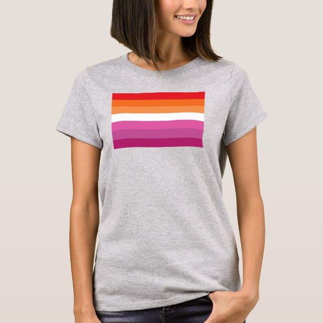 Lesbian Pride Flag T-Shirt (Front)