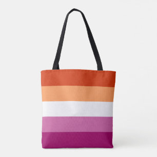 Lesbian Pride Flag Tote Bag
