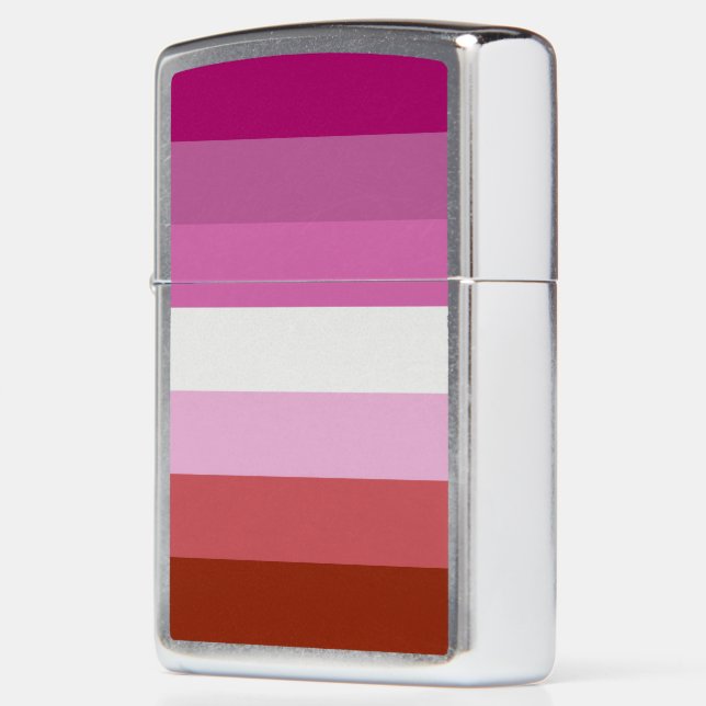 Lesbian Pride Flag Zippo Lighter (Left)