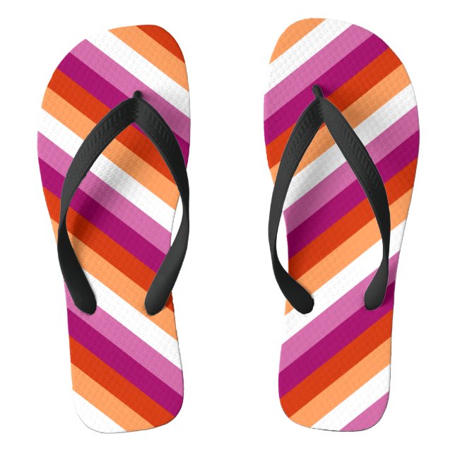 Lesbian Pride Flip Flops (Footbed)