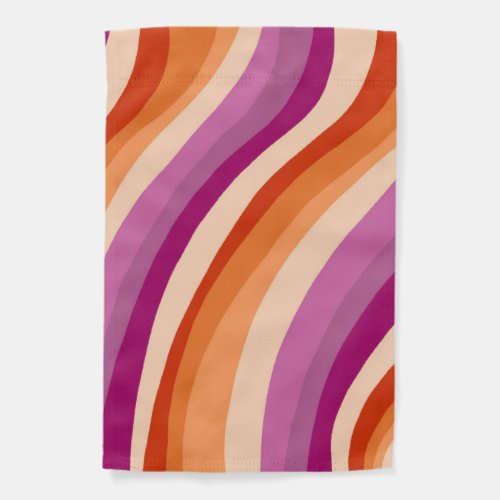 Lesbian Pride Handmade Colorful Pink Stripes  Garden Flag