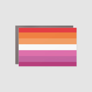 Lesbian Pride House Flag Car Magnet